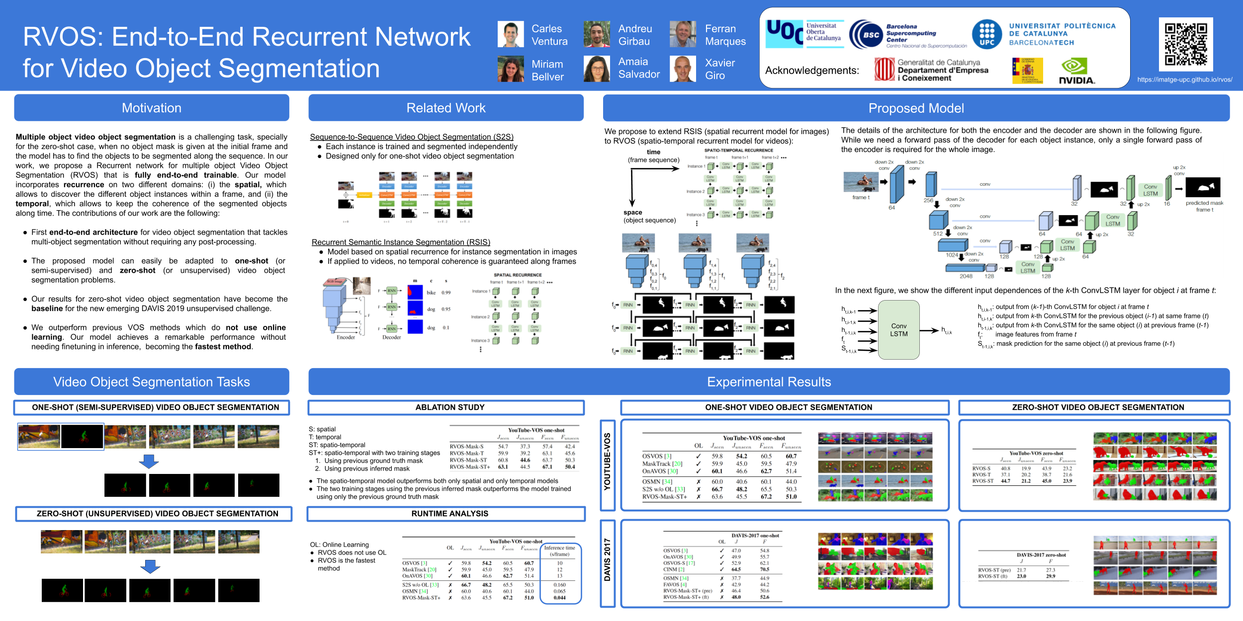 CVPR 2019 Poster for RVOS